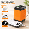 Dus Portabil Electric cu Display LCD si Temperatura Apa, Acumulator 110 Minute