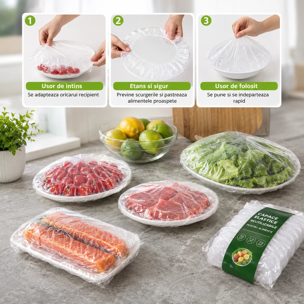 Set 500 Saculeti Elastici Alimentari