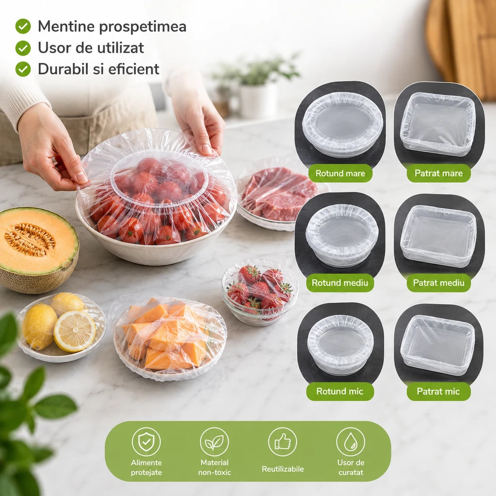Set 500 Saculeti Elastici Alimentari