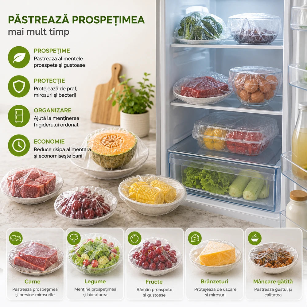 Set 500 Saculeti Elastici Alimentari