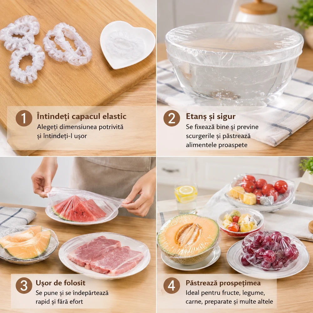 Set 500 Saculeti Elastici Alimentari