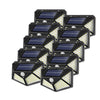 Set 10 Lampi Solare 100 LED – Senzor Miscare, 3 Moduri, Iluminare Exterior Puternica