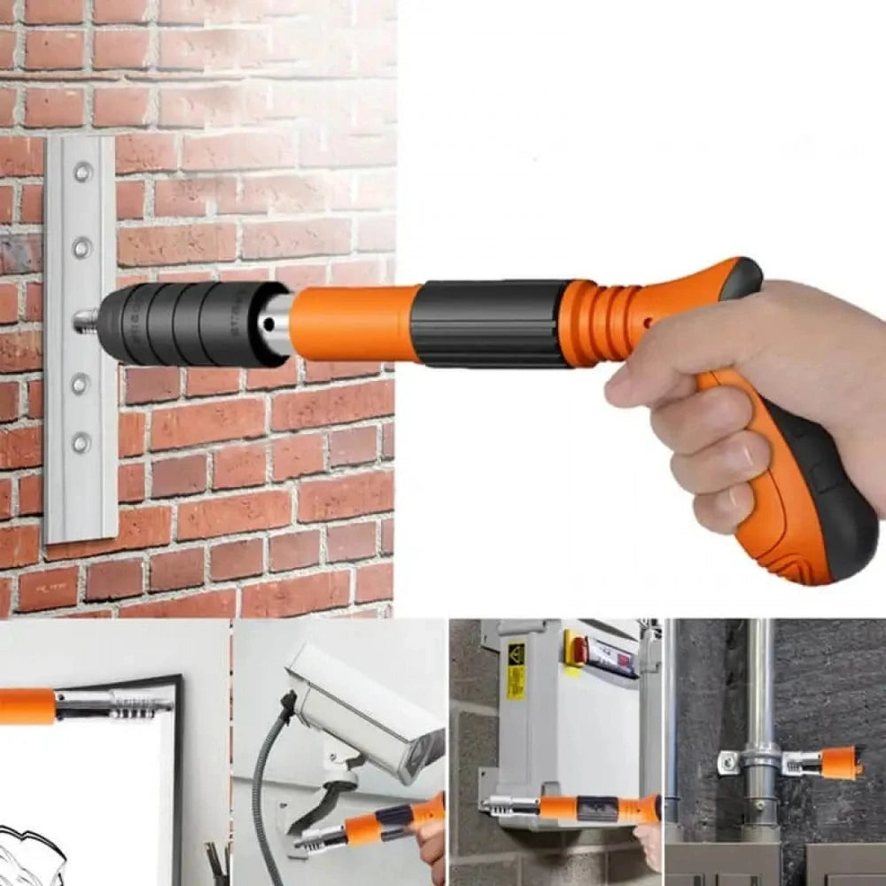 Pistol Automat Pentru Batut Cuie în Orice Material + 200 Cuie CADOU