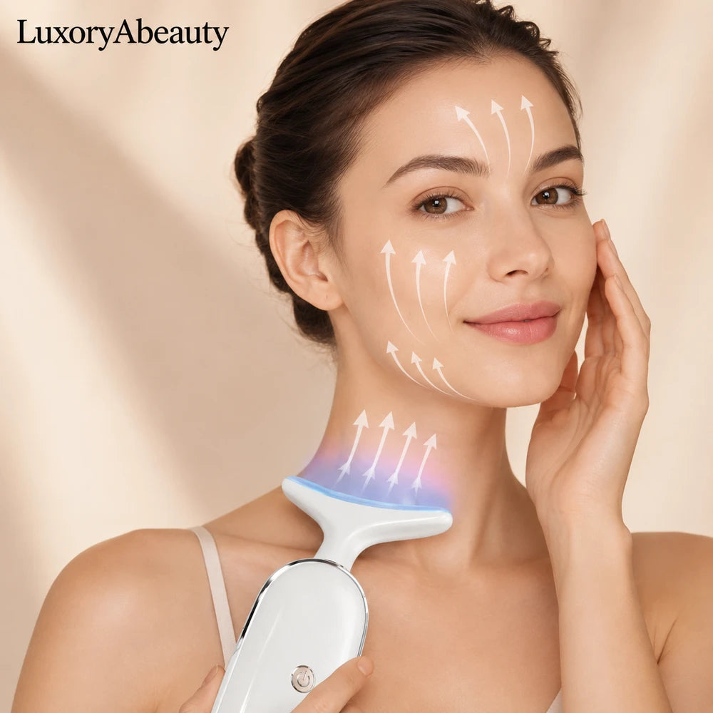 Aparat Masaj Facial și Gât cu Vibrații – Lifting, Tonifiere și Îngrijire