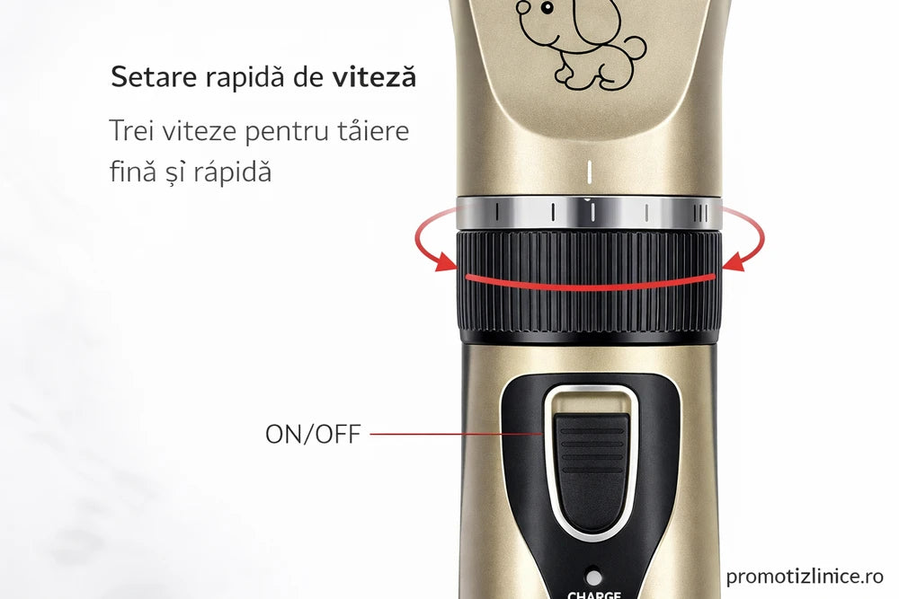 Set Profesional de Tuns și Îngrijire pentru Animale cu 4 Accesorii