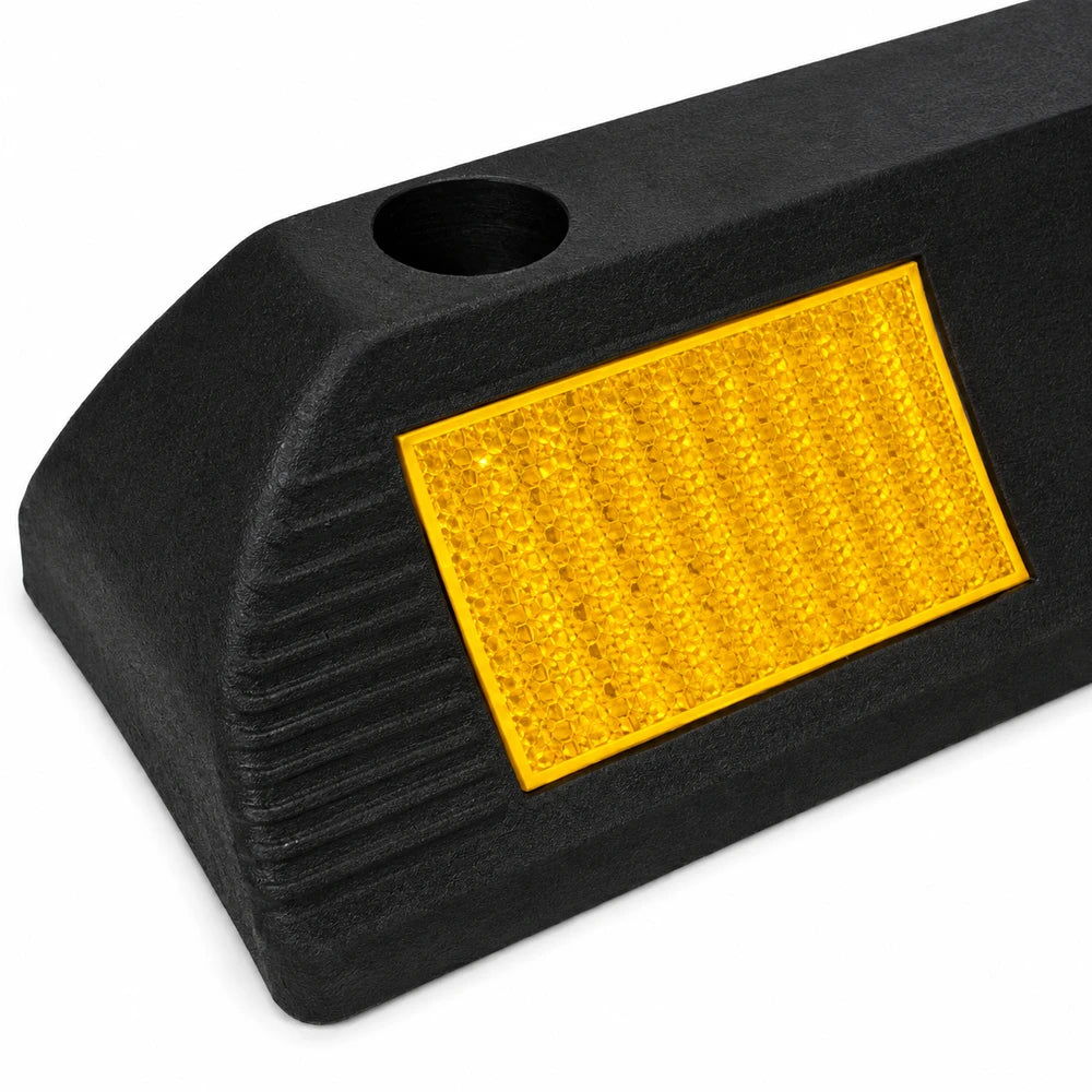 Set 2 Opritoare Roți Auto Reflectorizante – Cauciuc Rezistent pentru Parcare