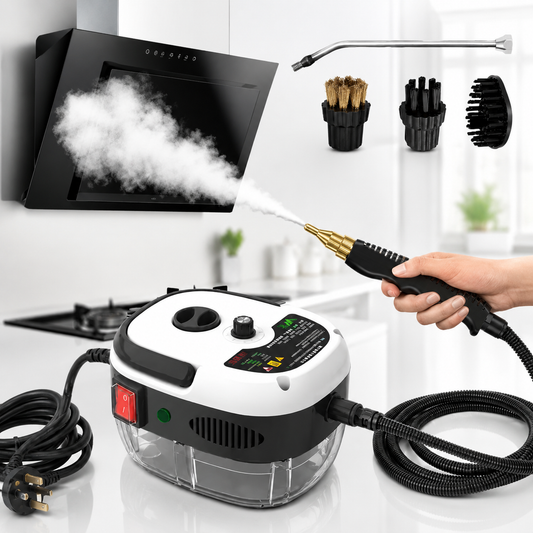 Aparat Curatare cu Abur Portabil 2500W 6 Trepte 105 Grade + Accesorii